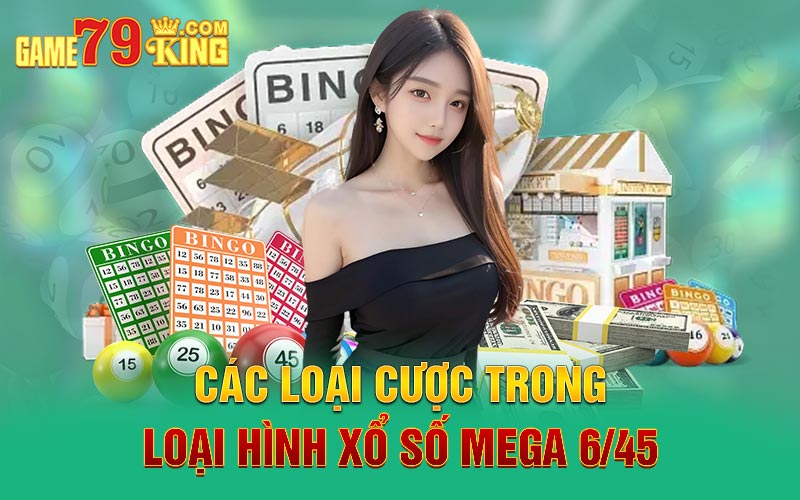 Các loại cược trong loại hình xổ số Mega 6/45