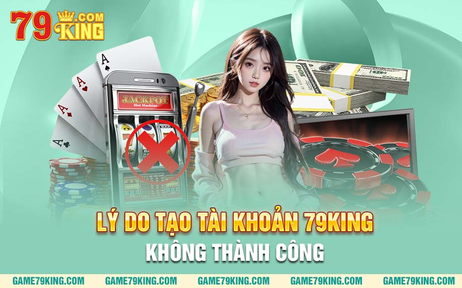 Lý do tạo tài khoản 79king không thành công